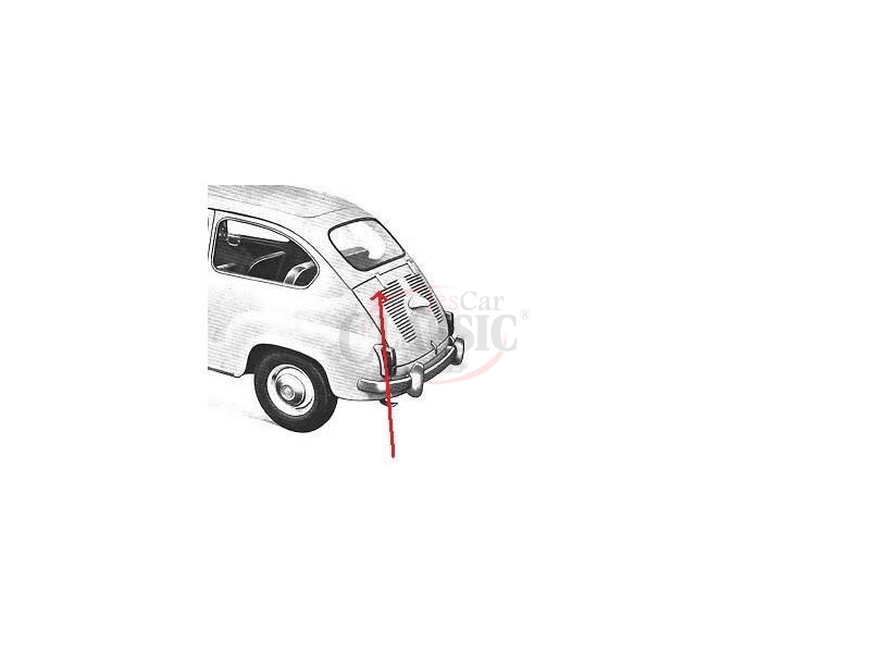 Fiat 600 - Dobradiça da tampa motor esquerda