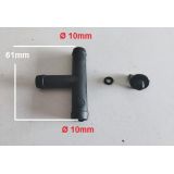 Renault 4 / Renault 5 - Tubo de união com sangrador (Ø 10x2)
