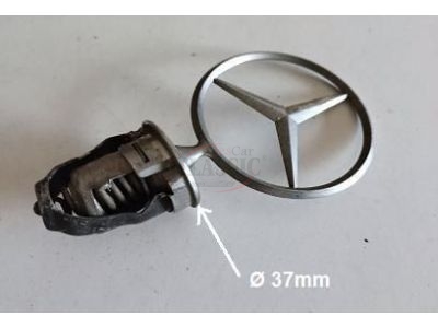 Mercedes-Benz W124 - Emblema principal estrela do capot (Base Ø 37mm)