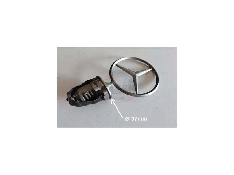 Mercedes-Benz W124 - Emblema principal estrela do capot (Base Ø 37mm)