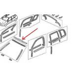 Renault Clio II - Moldura em borracha do vidro