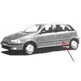 Fiat Punto I - Friso embelezador porta traseira esquerda (742mm)