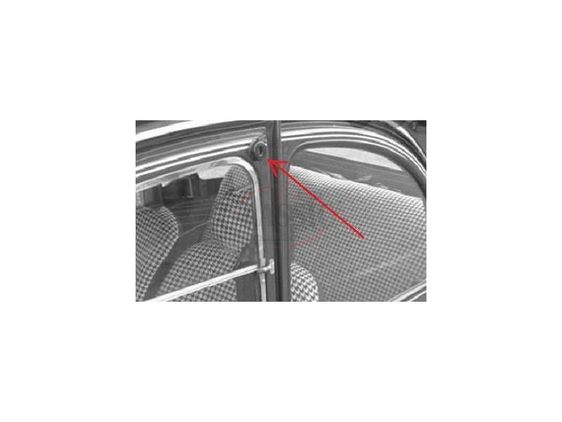 Citroen 2CV - Fecho e trancador para o vidro da porta esquerda