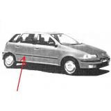 Fiat Punto I - Friso embelezador porta traseira direita (742mm)