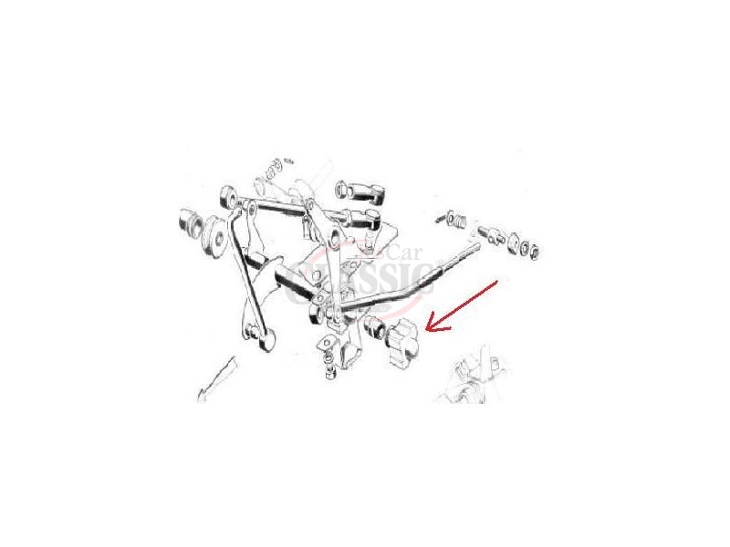 Peugeot 404 / Peugeot 504 - Apoio da barra controle do selector dos tirantes mudanças