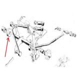 Peugeot 404 / Peugeot 504 - Apoio da barra controle do selector dos tirantes mudanças