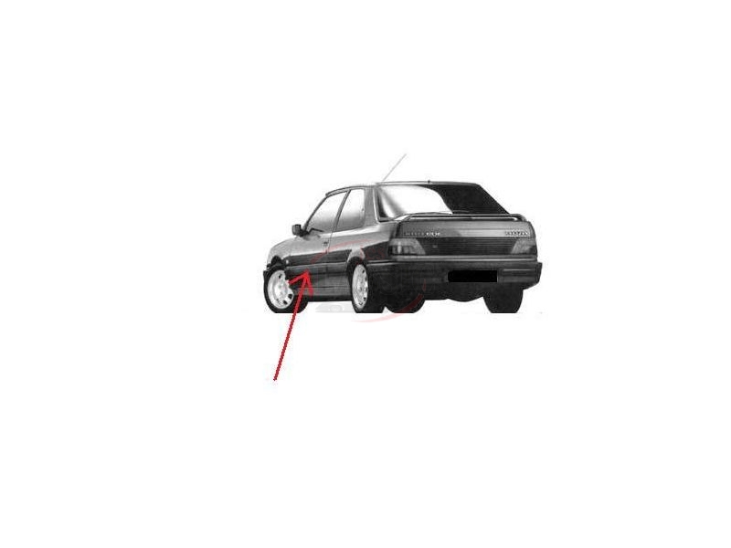 Peugeot 309 GTI - Friso embelezador porta esquerda (1205mm)