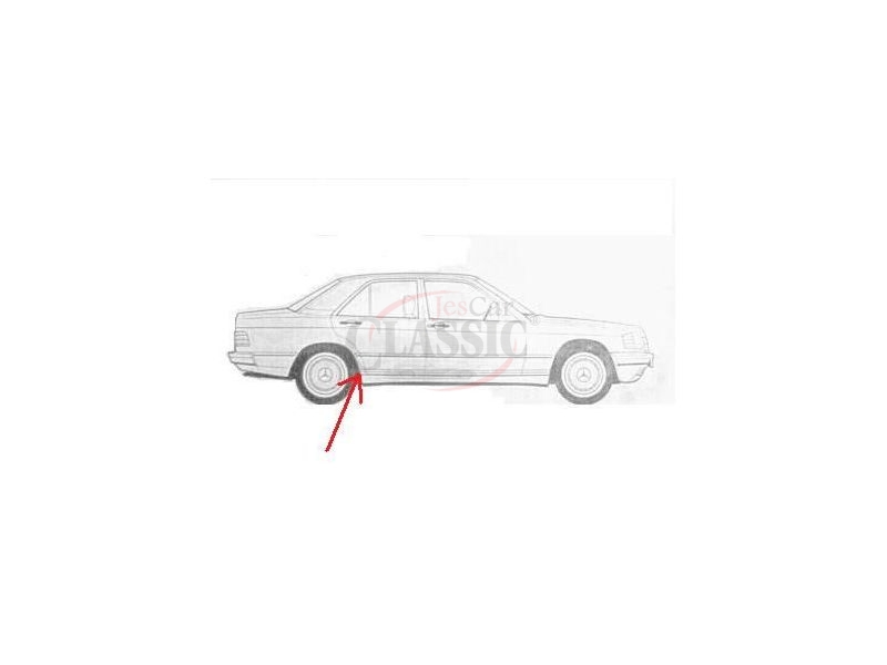Mercedes-Benz W201 190 - Friso embelezador da ilharga traseira direita