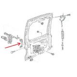 Seat Inca / VW Caddy - Borracha do manipulo de abertura porta exterior tras esquerda
