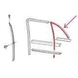 Ford Fiesta MkIV - Calha flocada da porta traseira direita