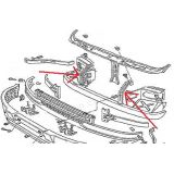 Ford Transit MkIV -Suporte de fixação da grelha principal