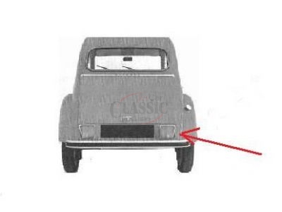 Citroen Ami 6 / Citroen 2CV - Vidro farolim traseiro direito (YORKA)
