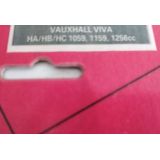 Vauxhall Viva HA / Vauxhall Viva HB / Vauxhall Viva HC - Jogo de corrente distribuição