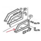 Citroen AX - Borracha do vidro lateral móvel direito (3 Portas)