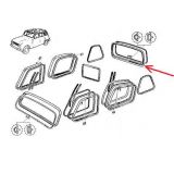 Renault 4 - Borracha do vidro óculo traseiro