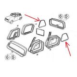 Renault 4 - Borracha do vidro lateral (fixo) direito / esquerdo