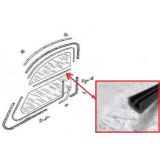 Citroen 2CV - Borracha meio do vidro da porta frente
