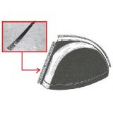 Citroen 2CV - Borracha vertical do guarda-lamas tras