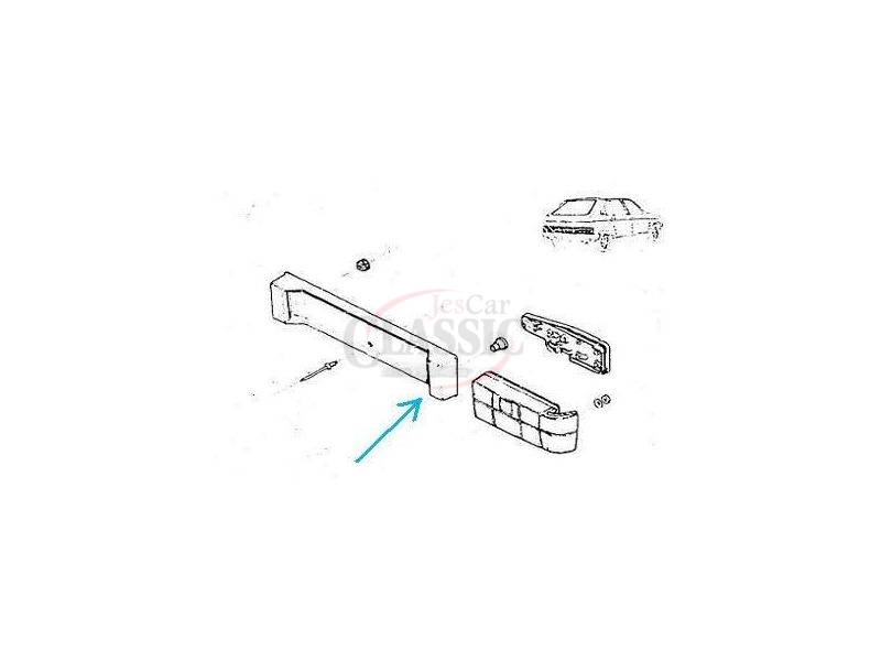 Citroen Visa - Farolim de iluminação matricula direito