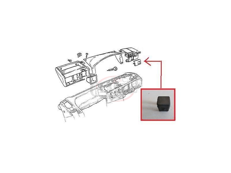 Opel Corsa A - Interruptor (Botão falso)
