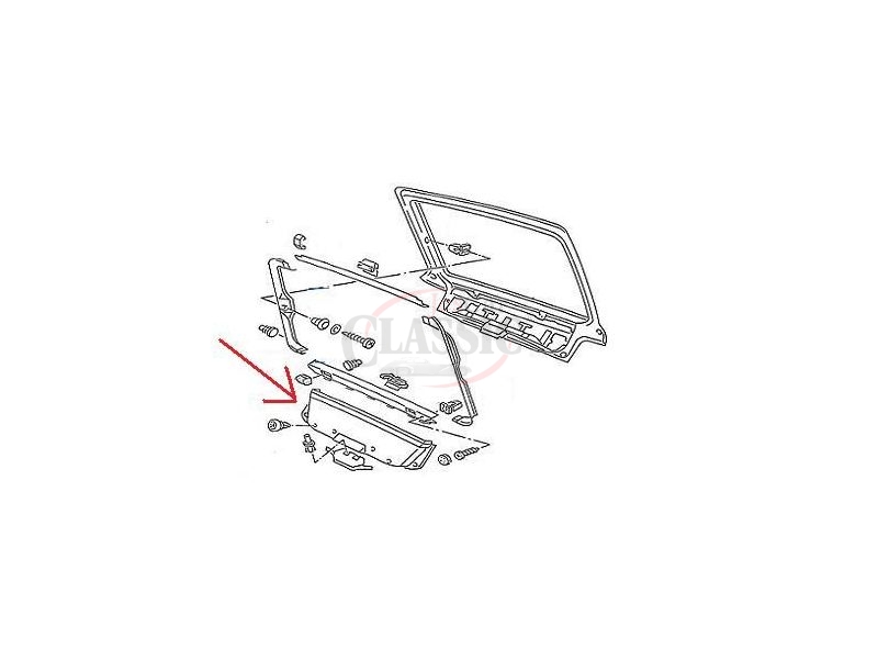 VW Corrado - Guarnição da tampa mala