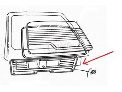 Peugeot 205 - Guarnição da tampa mala