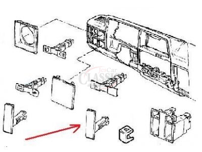 Opel Corsa A - Interruptor (Botão falso)