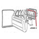 Fiat 600 - Jogo de (2) calhas de guia do vidro porta