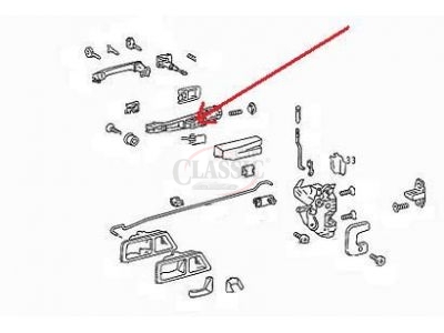 Mercedes-Benz W201 190 - Mola de fixação do suporte manipulo à mola