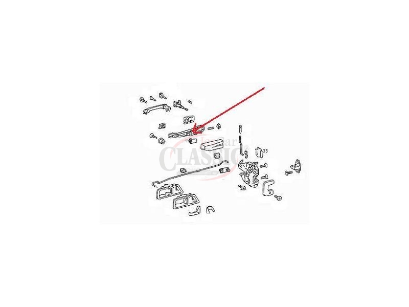 Mercedes-Benz W201 190 - Mola de fixação do suporte manipulo à mola