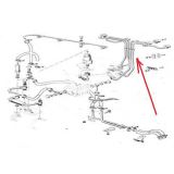 Peugeot 504 - Jogo de (4) tubos de injectores (Mot: XDP88 - Bomba BOSCH)