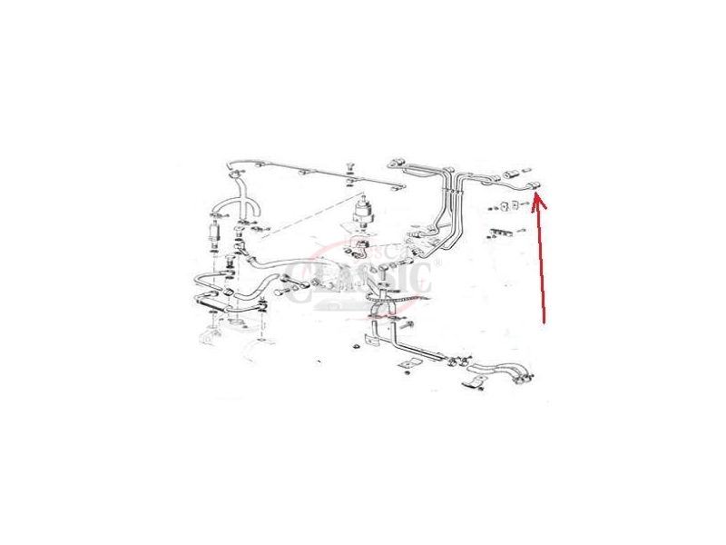 Peugeot 504 - tubo de injector