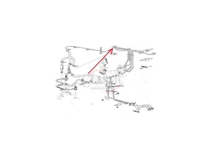 Peugeot 504 - tubo de injector