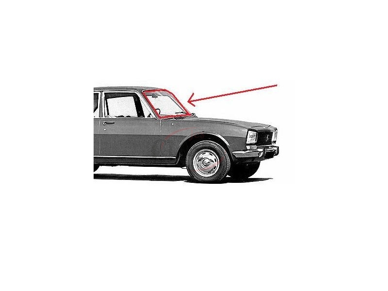 Peugeot 504 - Borracha do vidro para-brisas