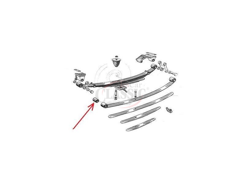 Peugeot 403 / Peugeot 404 - Sinobloco da mola suspensão traseira