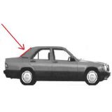 Mercedes-Benz 190 W201 - Borracha do vidro óculo