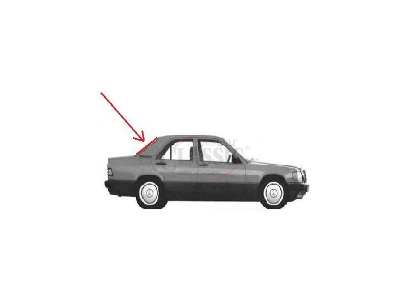 Mercedes-Benz 190 W201 - Borracha do vidro óculo