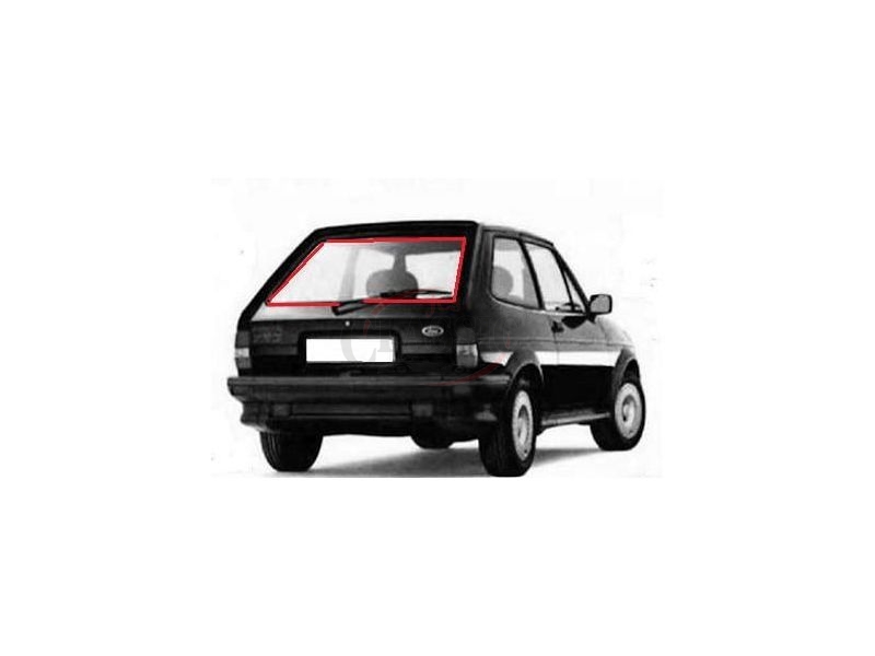 Ford Fiesta MkII - Borracha do vidro óculo