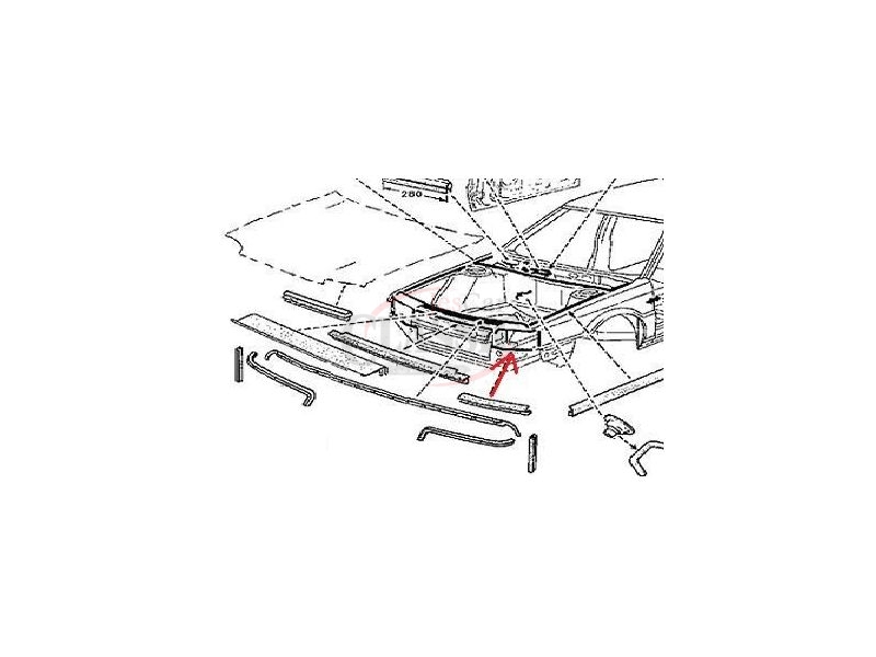 Renault 21 - Borracha inferior farol
