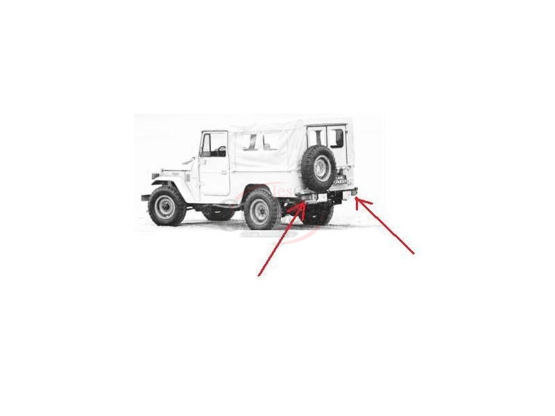Toyota Land Cruiser BJ40 - Vidro farolim tras