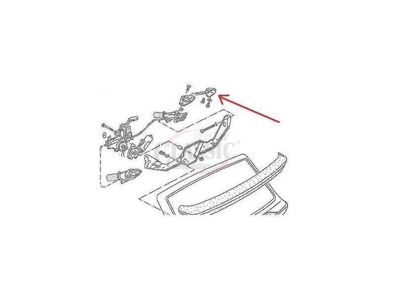 VW Corrado - Suporte de fixação aileron