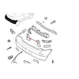 Opel Corsa C - Suporte de para-choques tras central