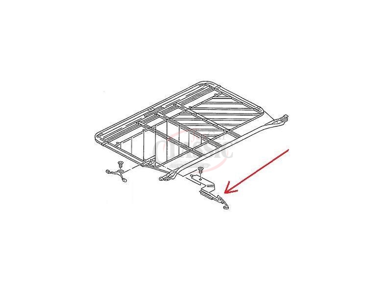 VW Golf III - Mola da cortina do tecto abrir