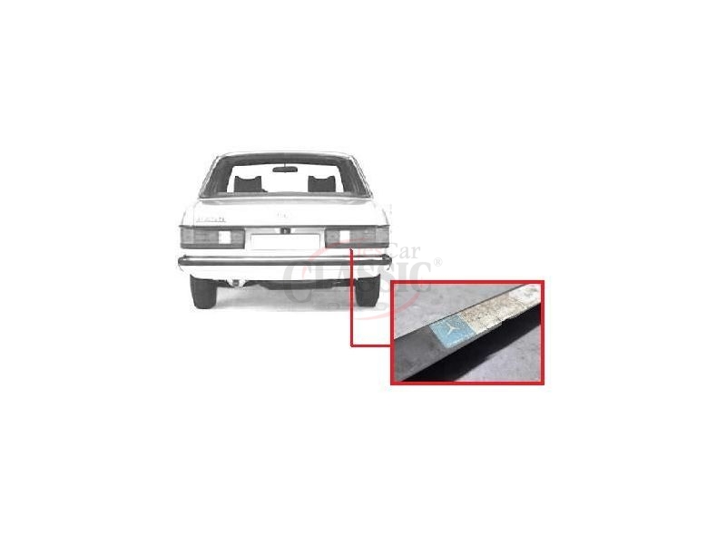 Mercedes-Benz W123 - Friso embelezador tras direito (PRETO)
