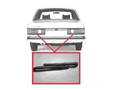 Mercedes-Benz W123 - Jogo de 2 frisos embelezadores tras (PRETO)