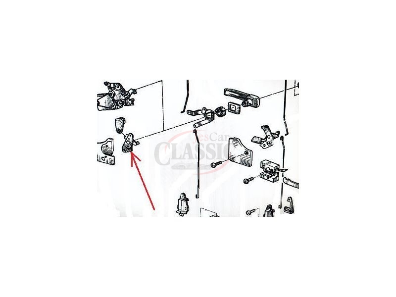 Renault Express - Mecanismo de fechadura porta tras