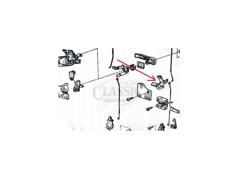 Renault Express - Mecanismo de fechadura porta tras esquerda