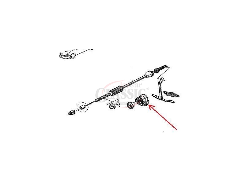 Renault Megane I - Suporte do pedal acelerador