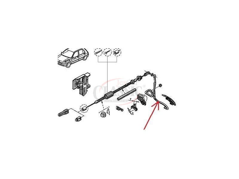 Renault Clio I - Pedal de acelerador