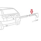 Seat Ibiza 6K1 - Friso da tampa mala direito